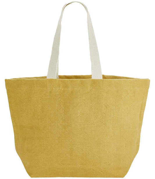 Westford Mill Soft Washed Jute Beach Bag - Saffron (W466)