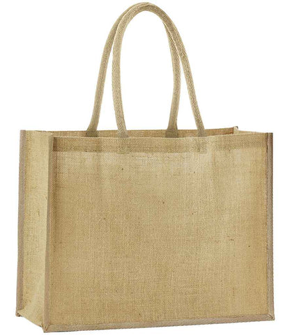 Westford Mill Natural Starched Jute Classic Shopper - Natural (W470)
