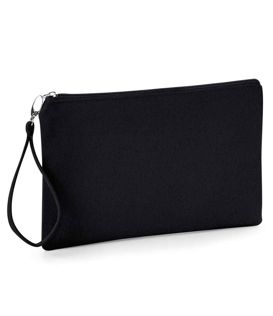 Westford Mill Canvas Wristlet Pouch - Black/Black (W520)