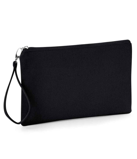 Westford Mill Canvas Wristlet Pouch - Black/Black (W520)