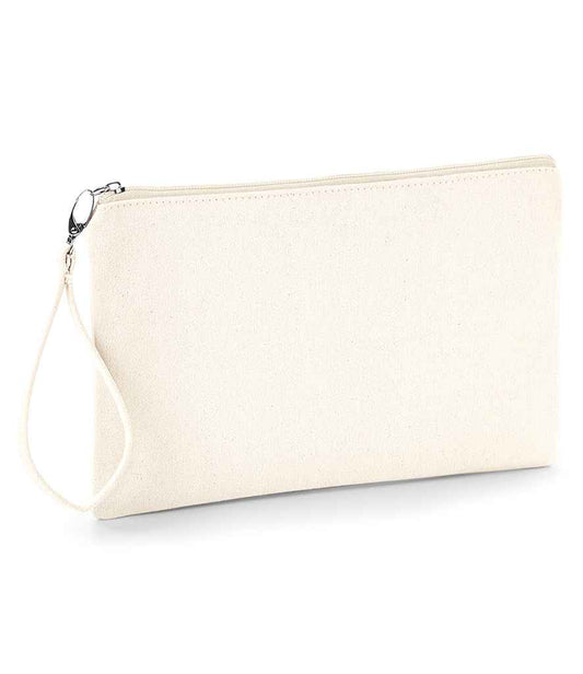 Westford Mill Canvas Wristlet Pouch - Natural/Natural (W520)