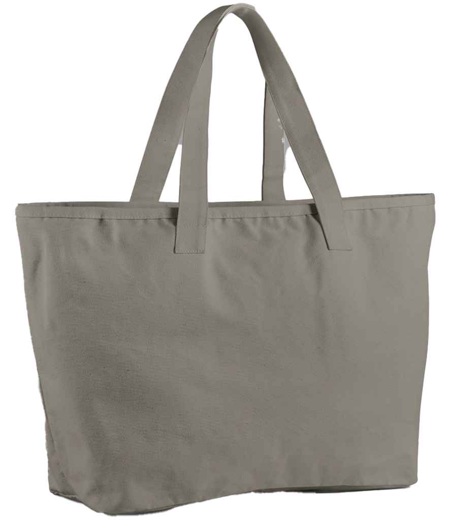 Westford Mill Oversized Heavy Duty Canvas Tote Bag - Mushroom (W606)