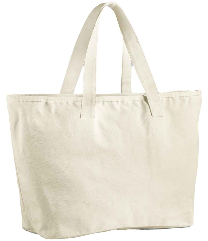 Westford Mill Oversized Heavy Duty Canvas Tote Bag - Natural (W606)