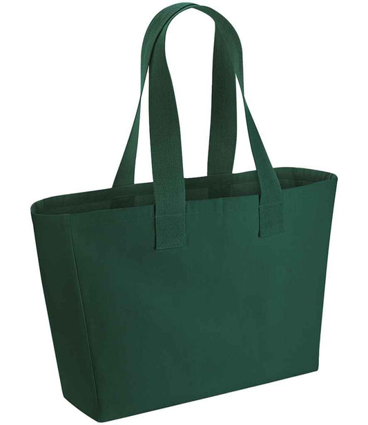 Westford Mill Everyday Canvas Tote Bag - Bottle Green (W610)