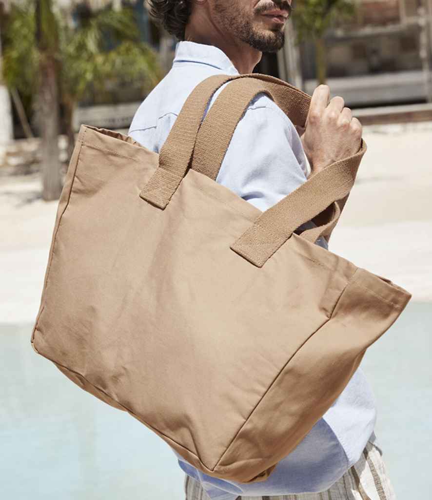 Westford Mill Everyday Canvas Tote Bag - Caramel (W610)