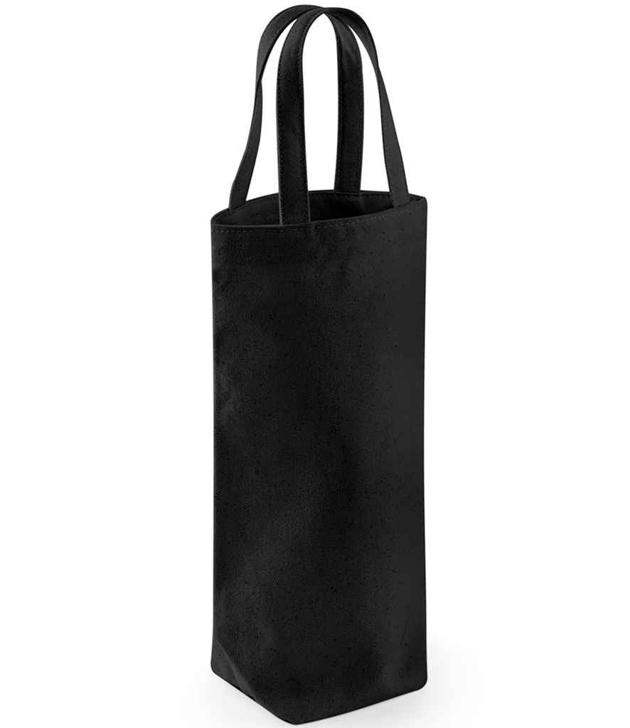 Westford Mill Fairtrade Cotton Bottle Bag - Black (W620)