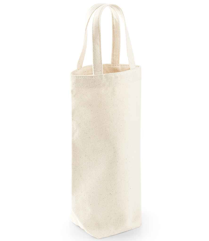 Westford Mill Fairtrade Cotton Bottle Bag - Natural (W620)