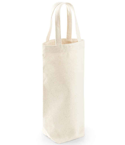 Westford Mill Fairtrade Cotton Bottle Bag - Natural (W620)