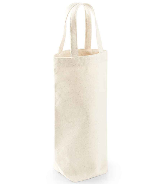 Westford Mill Fairtrade Cotton Bottle Bag - Natural (W620)