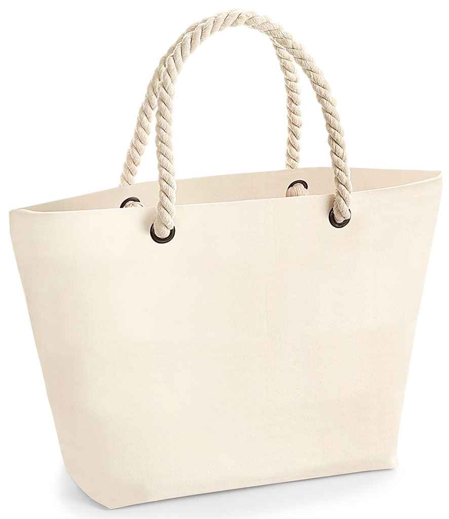 Westford Mill Nautical Beach Bag - Natural (W680)