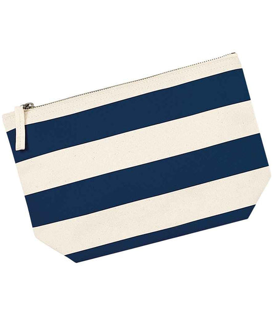 Westford Mill Nautical Accessory Bag - Natural/Navy (W684)