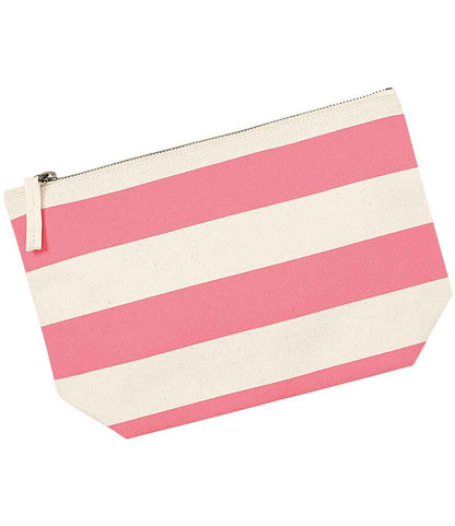 Westford Mill Nautical Accessory Bag - Natural/Pink (W684)