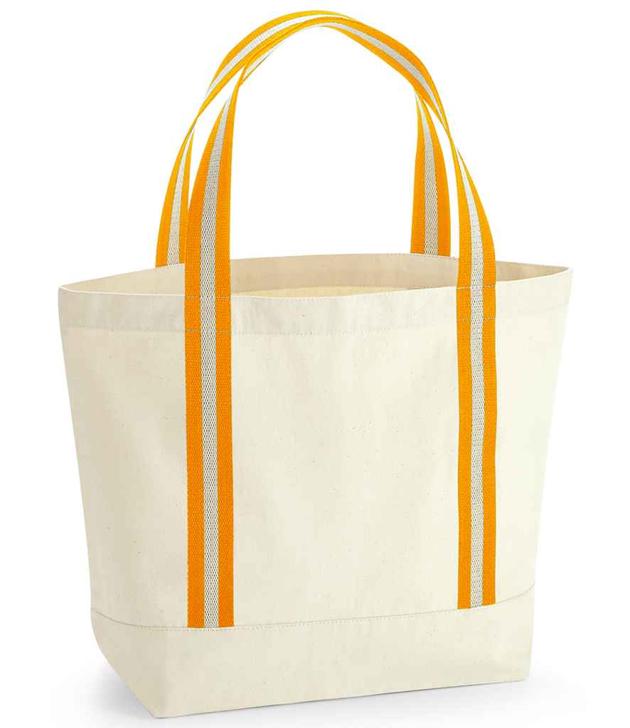 Westford Mill EarthAware® Organic Boat Bag - Natural/Amber (W690)