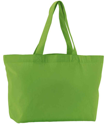 Westford Mill EarthAware® Organic Twill Shopper - Apple Green (W695)