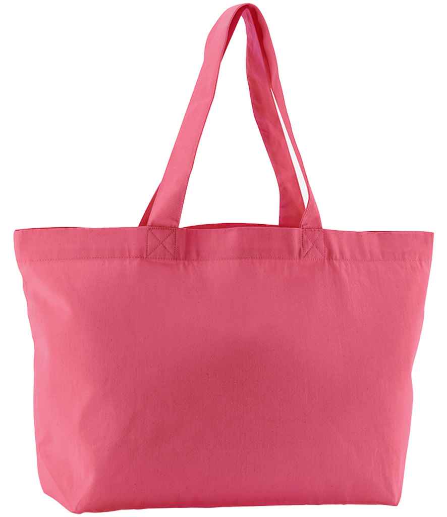 Westford Mill EarthAware® Organic Twill Shopper - Raspberry (W695)