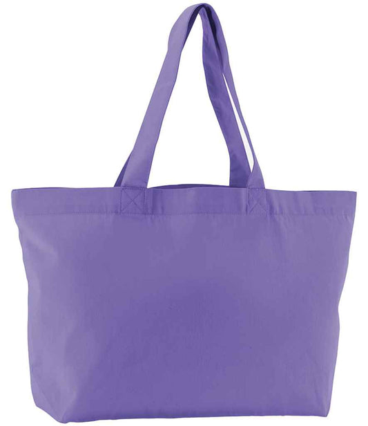 Westford Mill EarthAware® Organic Twill Shopper - Violet (W695)