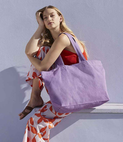Westford Mill EarthAware® Organic Twill Shopper - Violet (W695)