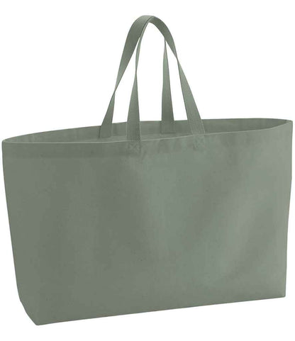 Westford Mill Oversized Canvas Tote Bag - Dusty Green (W696)