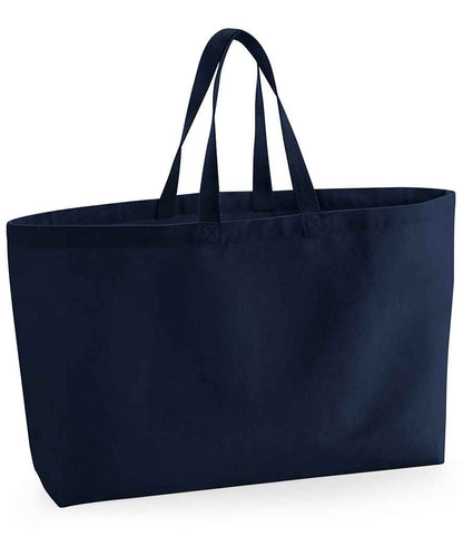 Westford Mill Oversized Canvas Tote Bag - French Navy (W696)