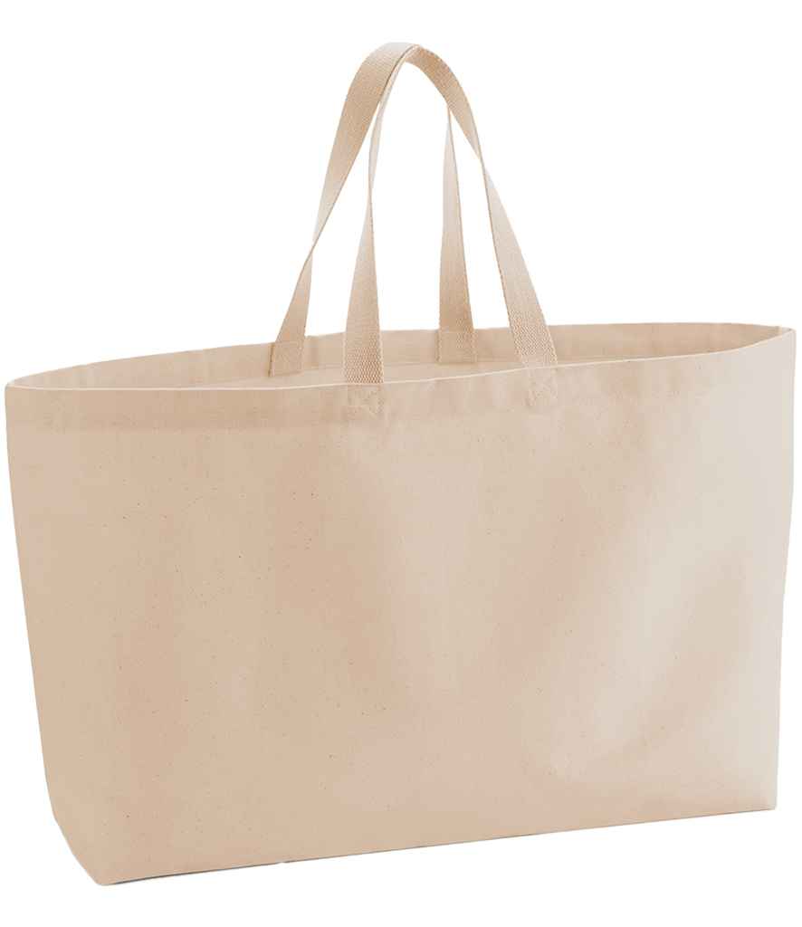 Westford Mill Oversized Canvas Tote Bag - Peach (W696)