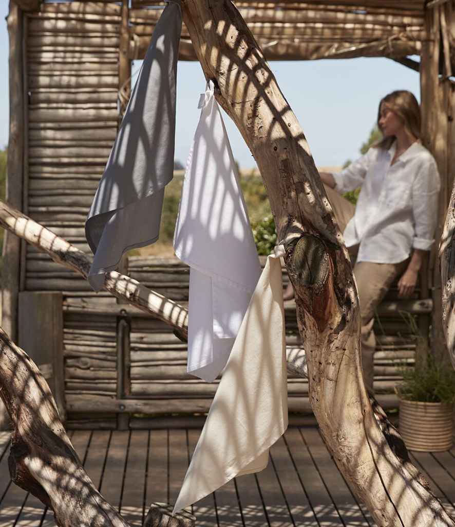 Westford Mill Organic Cotton Tea Towel - Pure Grey (W710)