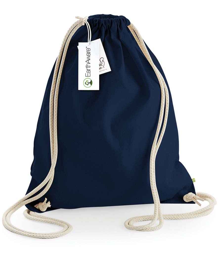 Westford Mill EarthAware® Organic Gymsac - French Navy (W810)