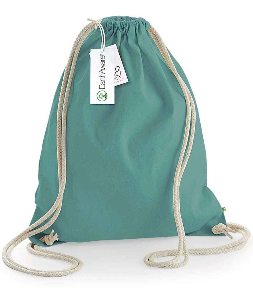 Westford Mill EarthAware® Organic Gymsac - Sage Green (W810)
