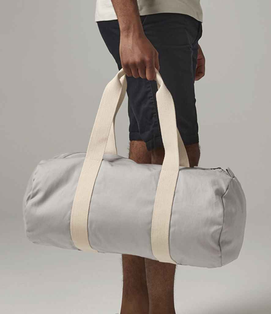 Westford Mill EarthAware® Organic Barrel Bag - Light Grey (W814)