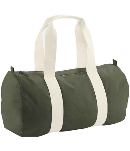 Westford Mill EarthAware® Organic Barrel Bag - Olive Green (W814)