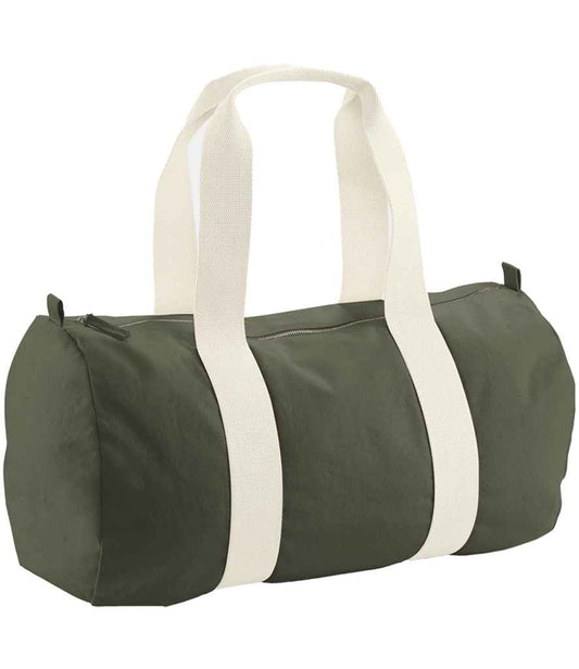 Westford Mill EarthAware® Organic Barrel Bag - Olive Green (W814)