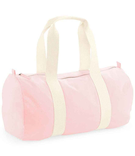 Westford Mill EarthAware® Organic Barrel Bag - Pastel Pink (W814)