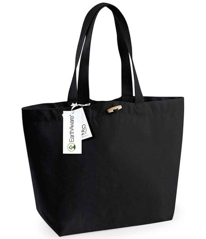 Westford Mill EarthAware® Organic Marina Tote Bag - Black (W850)