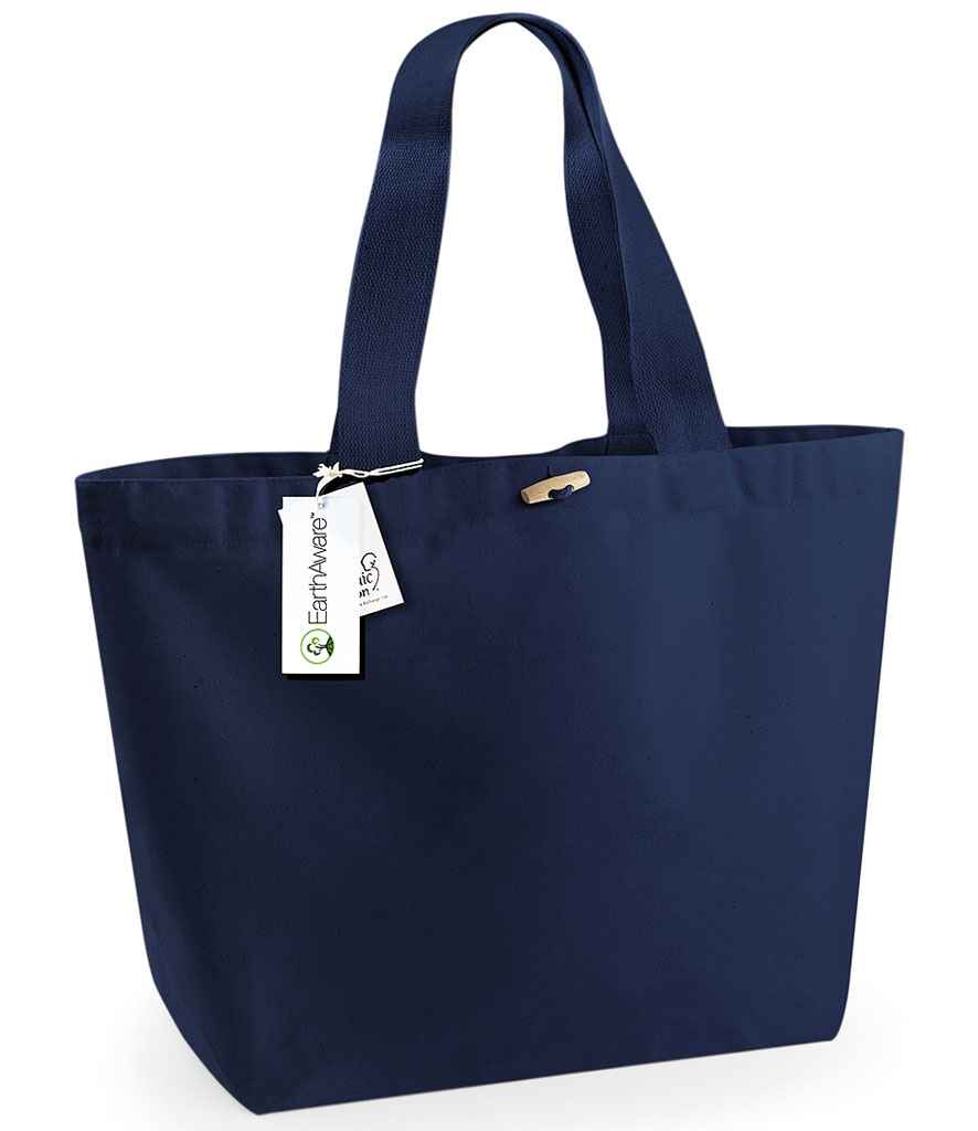 Westford Mill EarthAware® Organic Marina Tote XL Bag - French Navy (W855)