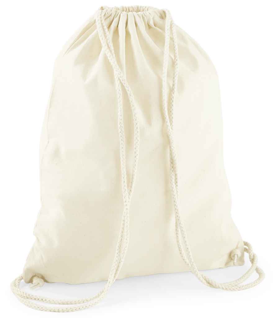 Westford Mill Recycled Cotton Gymsac - Natural (W910)