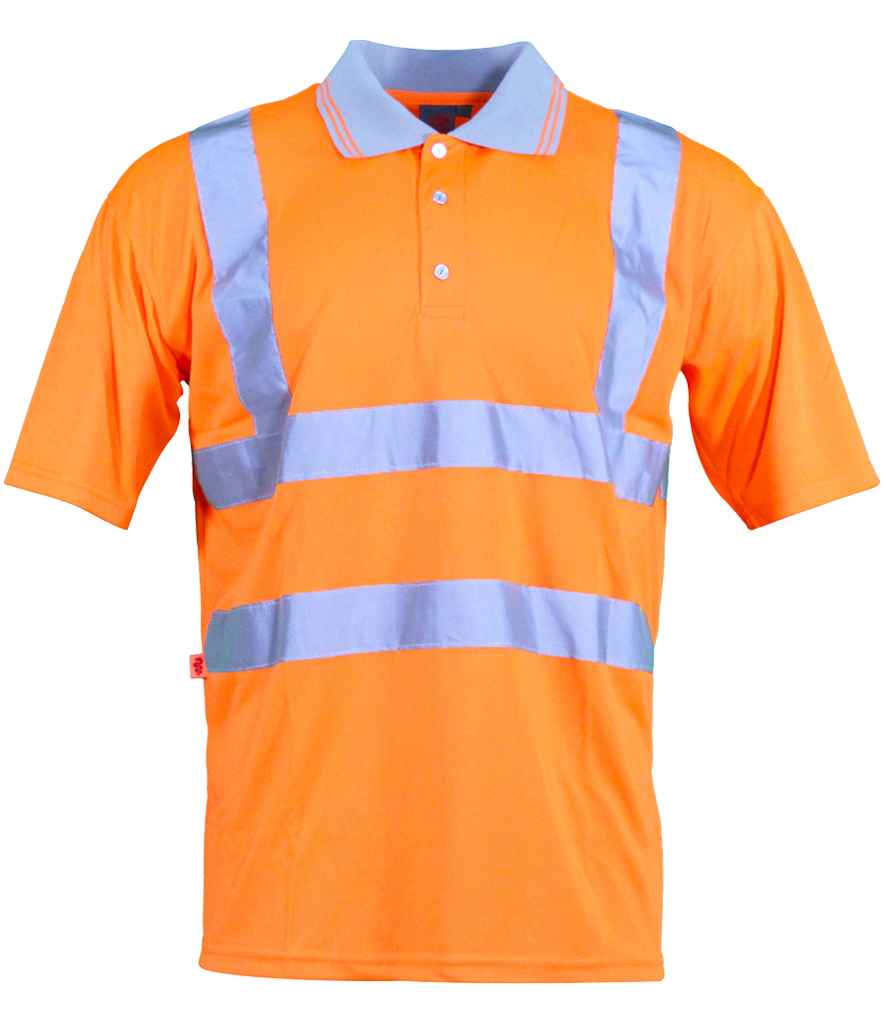 Warrior Warrior Hi-Vis Polo Shirt - Fluorescent Orange (WR002)