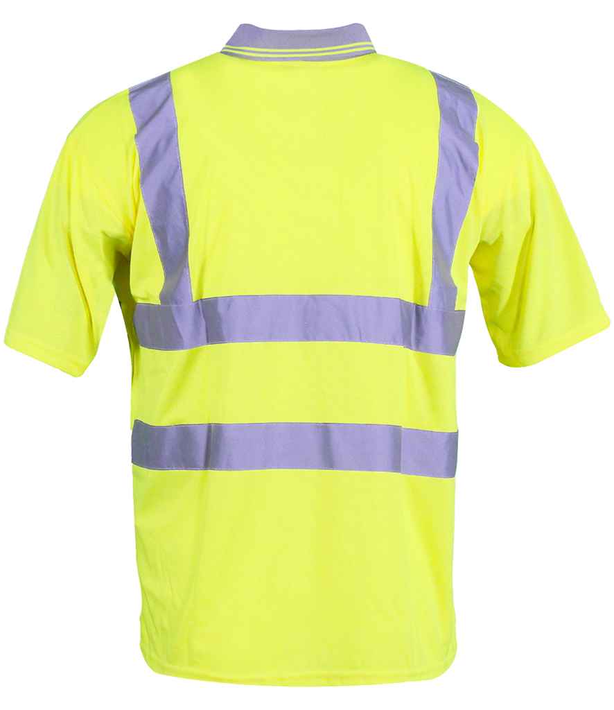 Warrior Warrior Hi-Vis Polo Shirt - Fluorescent Yellow (WR002)