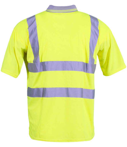 Warrior Warrior Hi-Vis Polo Shirt - Fluorescent Yellow (WR002)