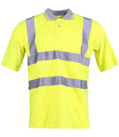 Warrior Warrior Hi-Vis Polo Shirt - Fluorescent Yellow (WR002)