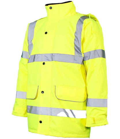 Warrior Warrior Hi-Vis Traffic Jacket - Fluorescent Yellow (WR005)