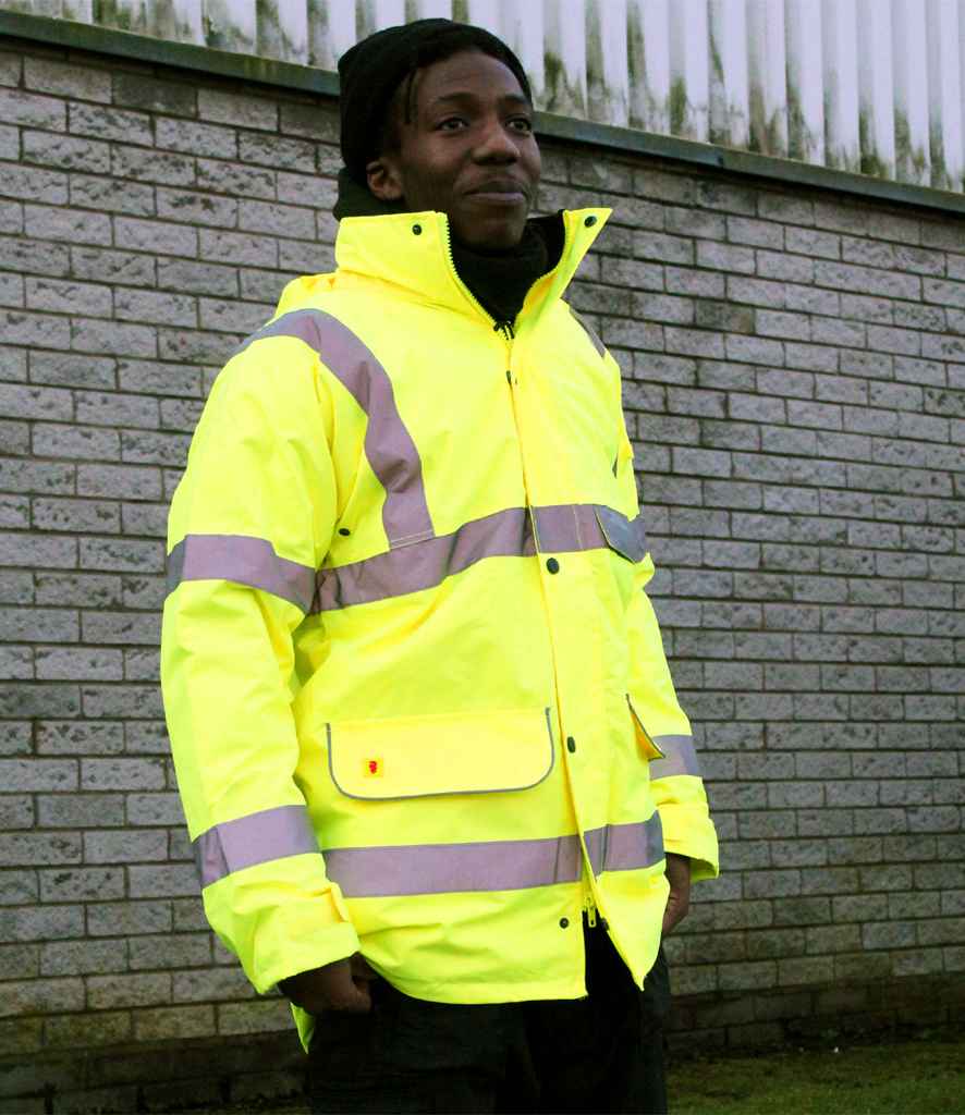 Warrior Warrior Hi-Vis Traffic Jacket - Fluorescent Yellow (WR005)