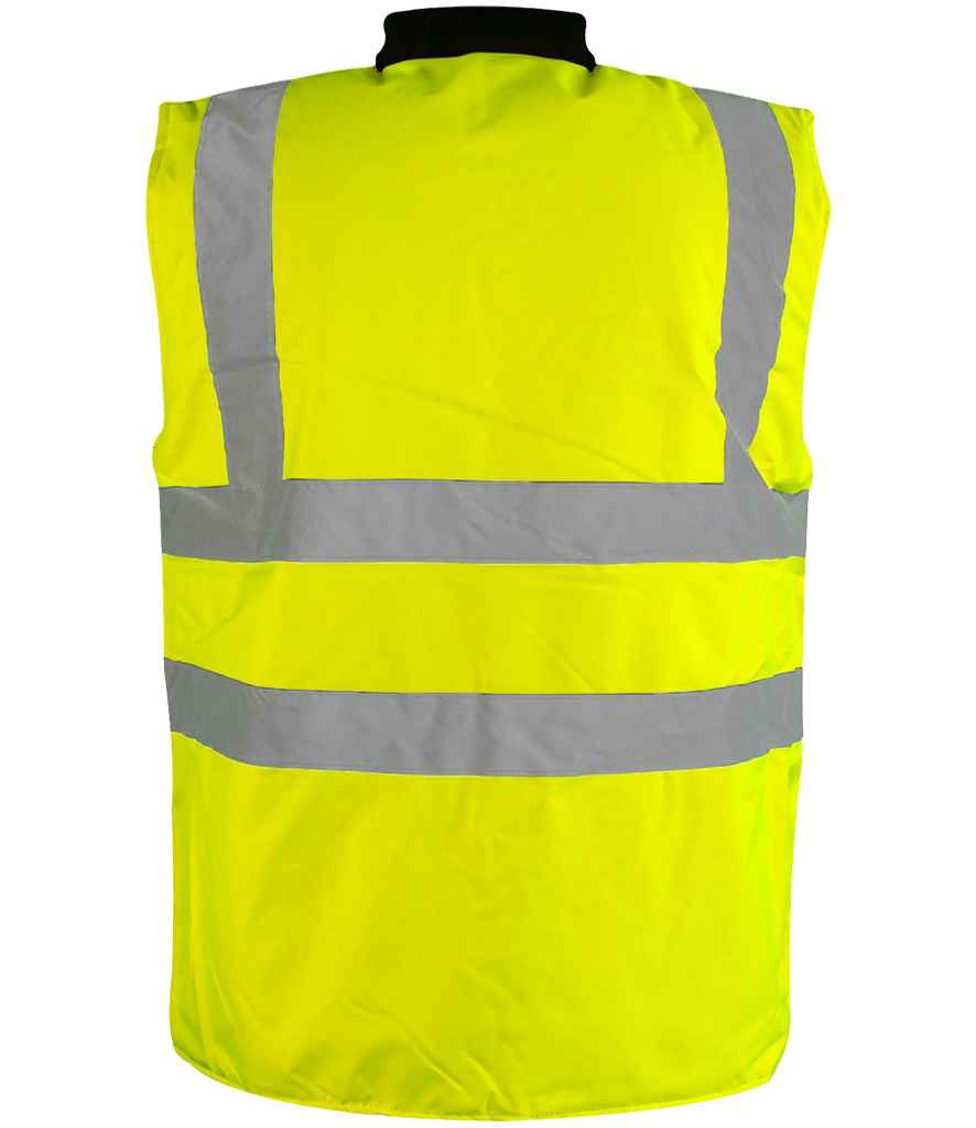 Warrior Warrior Hi-Vis Reversible Bodywarmer - Fluorescent Yellow (WR007)