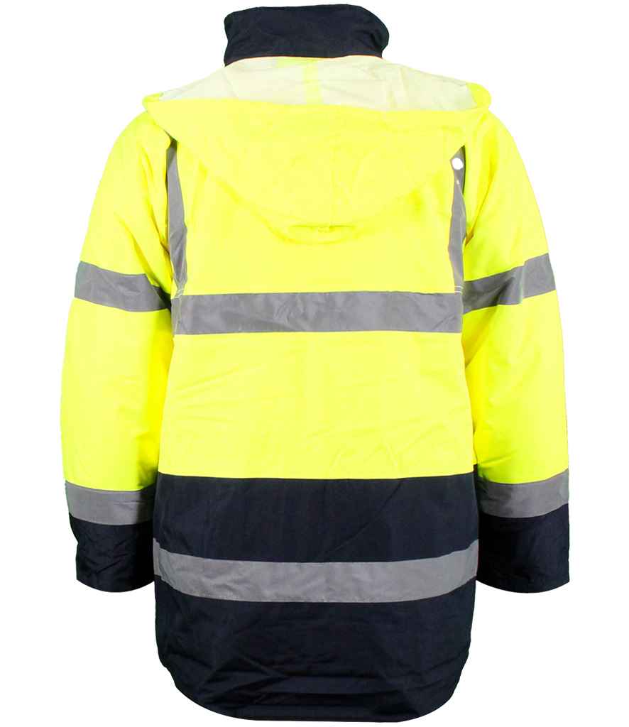Warrior Warrior Hi-Vis Contrast Traffic Jacket - Fluorescent Yellow (WR008)