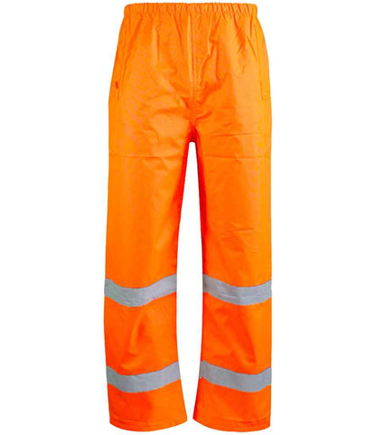 Warrior Warrior Hi-Vis Overtrousers - Fluorescent Orange (WR010)