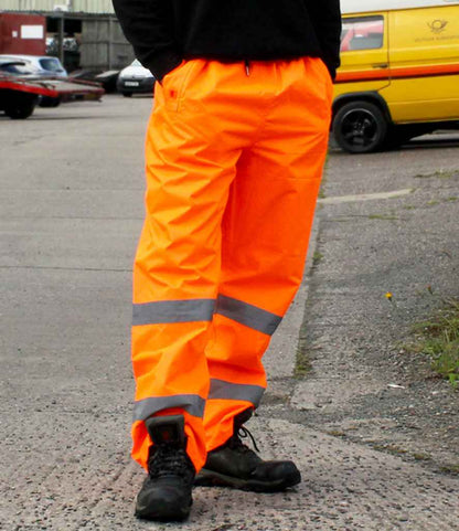 Warrior Warrior Hi-Vis Overtrousers - Fluorescent Orange (WR010)