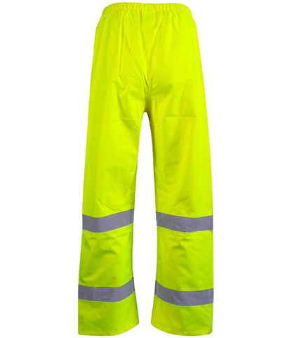 Warrior Warrior Hi-Vis Overtrousers - Fluorescent Yellow (WR010)