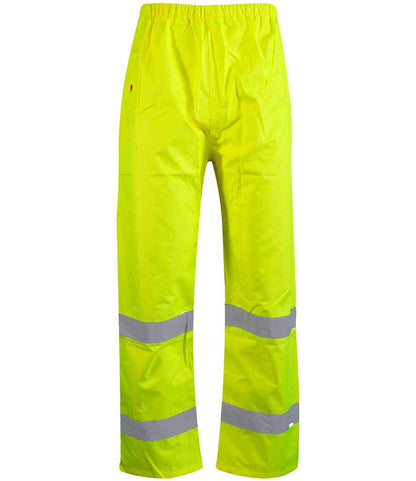 Warrior Warrior Hi-Vis Overtrousers - Fluorescent Yellow (WR010)