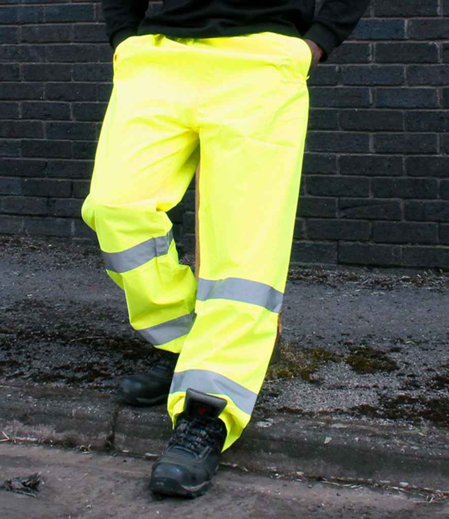 Warrior Warrior Hi-Vis Overtrousers - Fluorescent Yellow (WR010)
