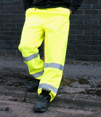 Warrior Warrior Hi-Vis Overtrousers - Fluorescent Yellow (WR010)