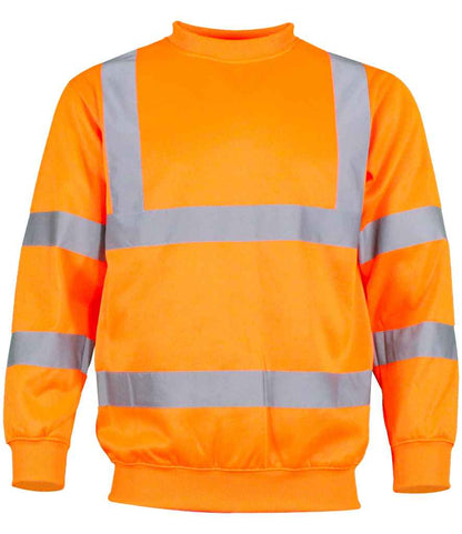 Warrior Warrior Hi-Vis Sweatshirt - Fluorescent Orange (WR011)