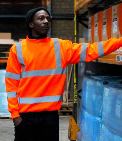 Warrior Warrior Hi-Vis Sweatshirt - Fluorescent Orange (WR011)